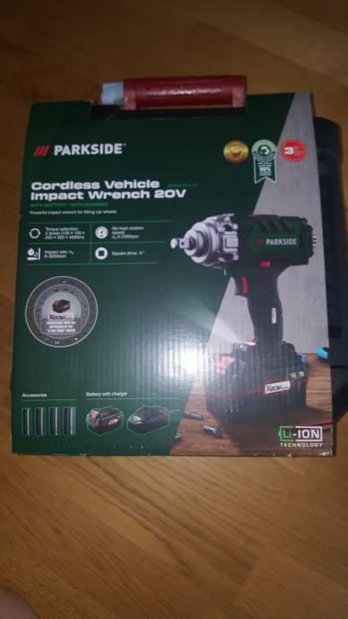 Parkside udarni odvijač 400 Nm 20 v PASSK 20 LI C3