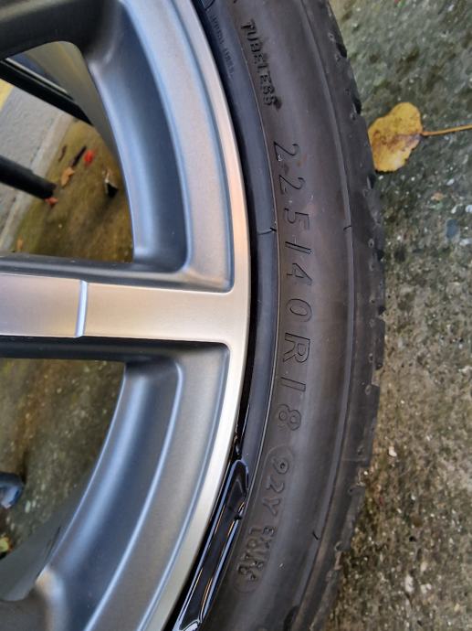 Alu Felge 18 Rupe 5x112 4 Kom Audi A3 S Line Ljetne Gume Dunlop