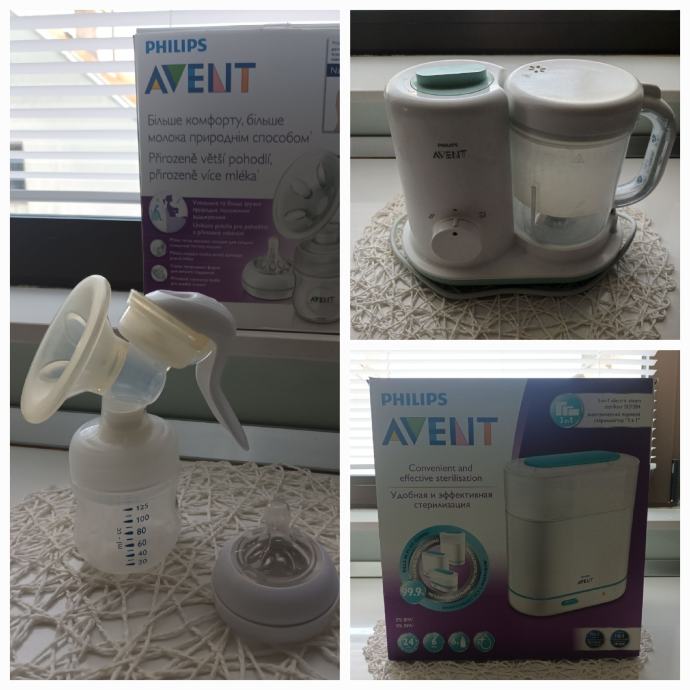 Philips Avent set sterilizator kuhalo na paru ručna izdajalica