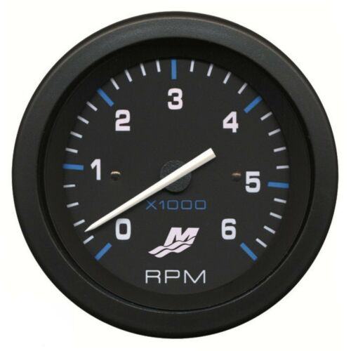 MERCRUISER TACHOMETER 0 6000 RPM 85 Mm BLACK FACE 79 895283A03