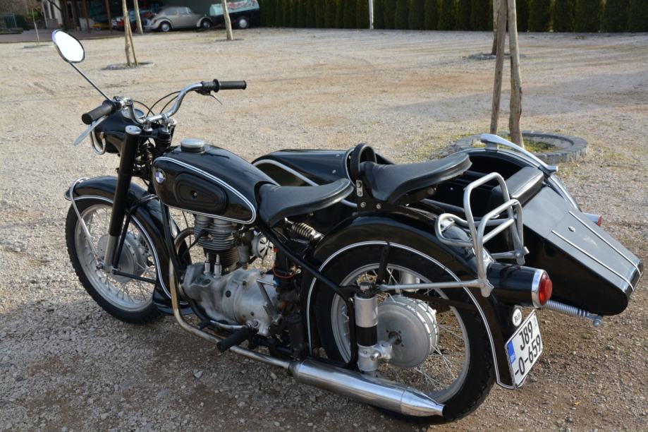 BMW R 25 3 Sa Steib LS200 Prikolica Oldtime 1955 God