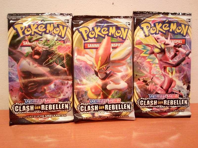 Pokémon Clash der Rebellen booster pack NOVO