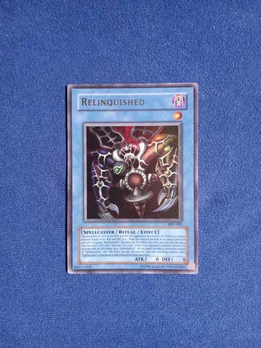 Yu Gi Oh Relinquished Sdp Ultra Rare