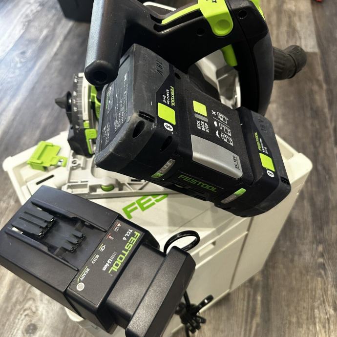 Festool Tsc Kebi F Plus Cordless Track Saw X Ah Batteries C