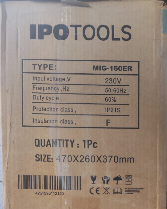 Aparat Za Zavarivanje Inverter Ipotools Mig Er