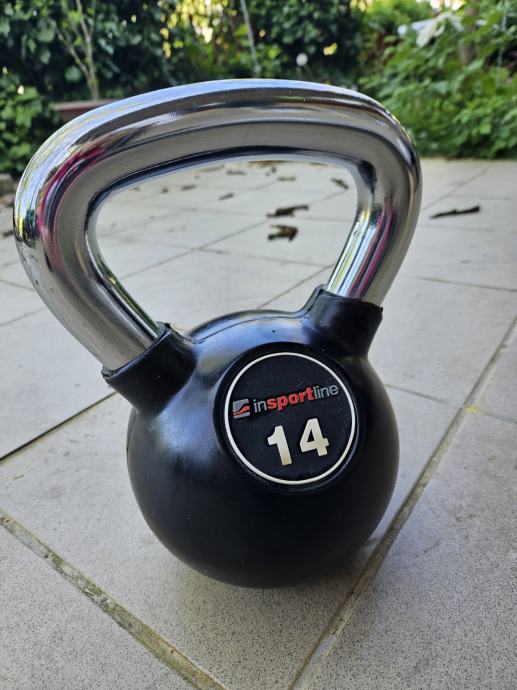 Kettlebell Insportline Profi Kg Oblo Ena Gumom