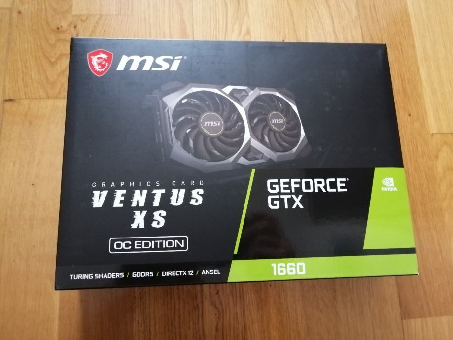 MSI GeForce GTX 1660 VENTUS XS 6G OC Edition GARANCIJA12 2023