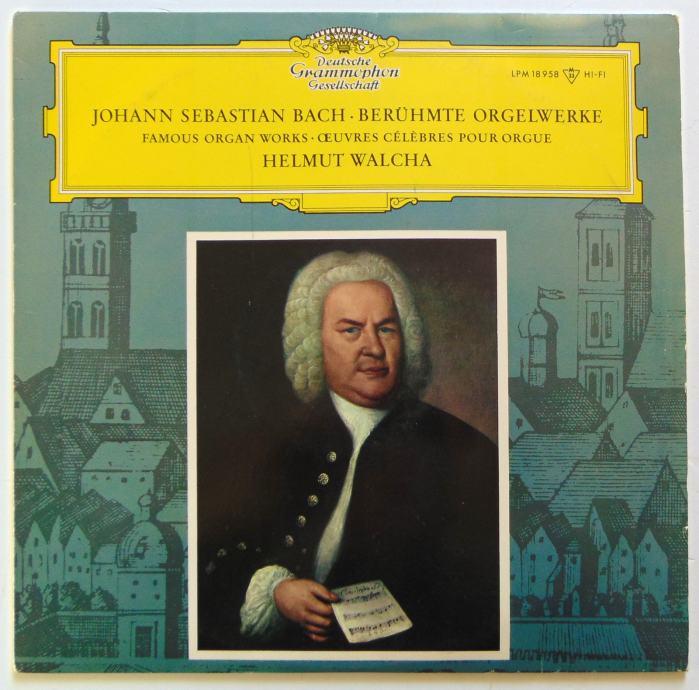 Johann Sebastian Bach Helmut Walcha Lp Gramofonska Plo A Nm