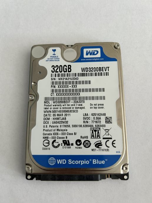 Hdd Wd Gb Scorpio Blue