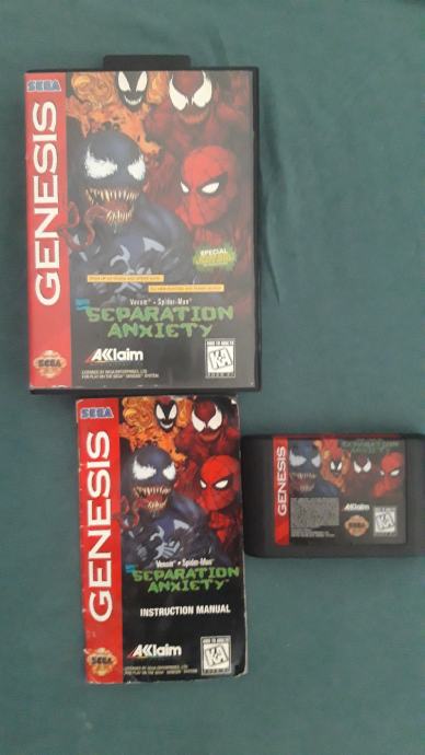 Sega Spider Man Venom Separation Anxiety