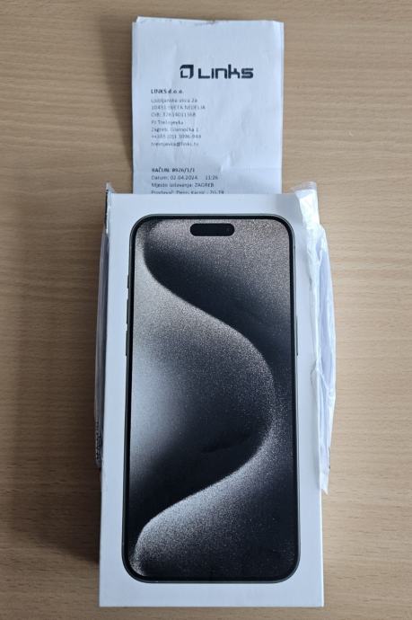 Iphone 15 Pro Max 256gb Natural Titanium Novo Vakum