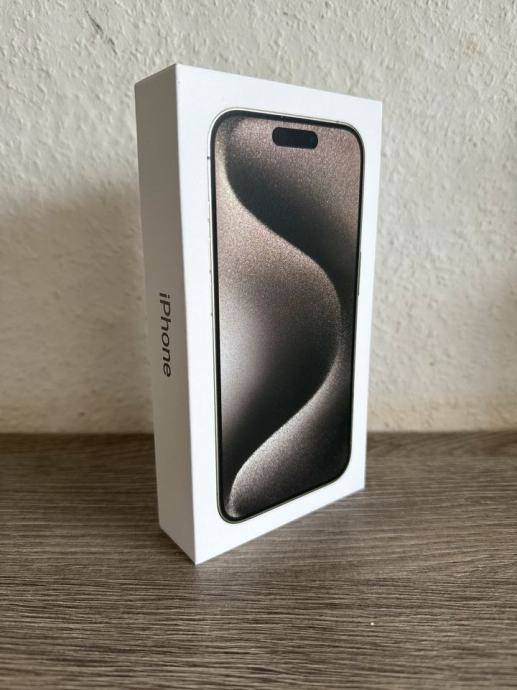 IPHONE 15 Pro 128Gb Black Titanium Kao Novo Garancija 2god Dostava RH