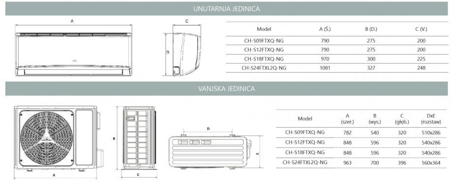 Klima uređaj Cooper and Hunter VERITAS CH S09FTXQ NG 2 60kW 2 80kW