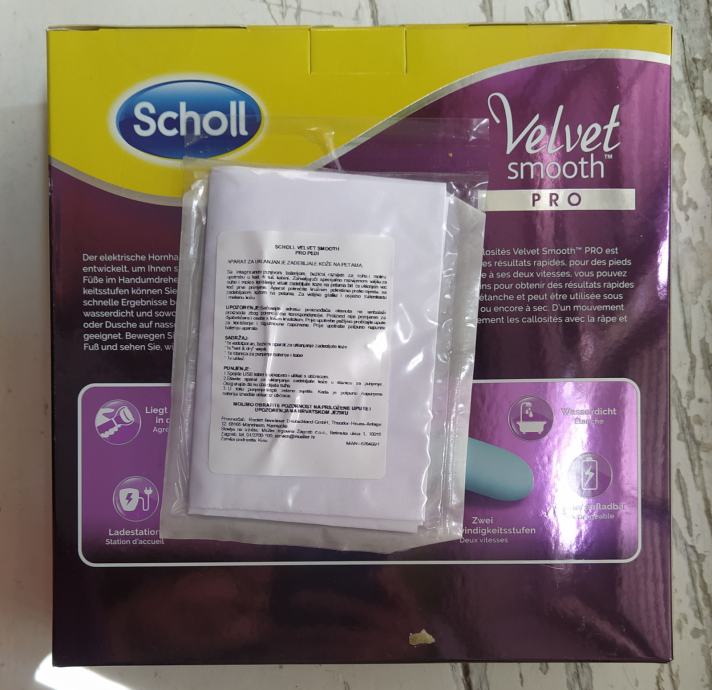 Velvet smooth pro Scholl električna rašpa za stopala