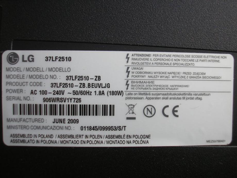 Televizor Cm Lg Lf Full Hd Dvb T Prijemnik