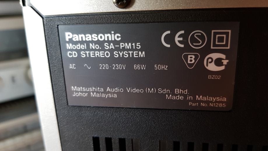 Panasonic Mini Hi Fi Linija Sa Pm