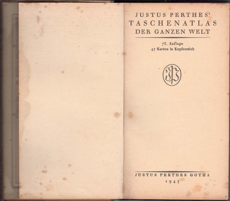 Geografski Atlas Perthes Justus TASCHEN ATLAS Der Ganzen Welt