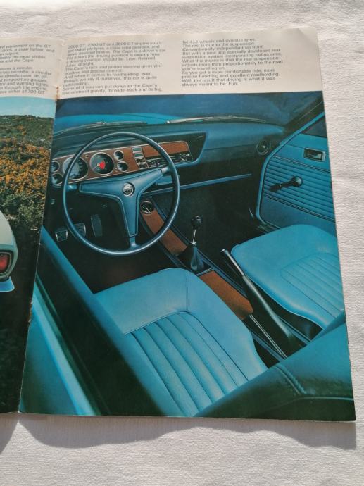 Original Prospekt Ford Capri Gt L Xl Xlr Iz Godine Brochure