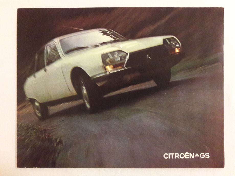 Original Prospekt Brochure Citroen Gs Iz Godine Koper