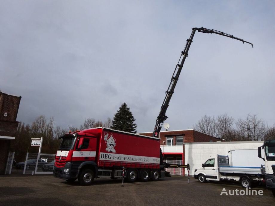 MERCEDES BENZ Arocs 4145 8x4 Tarp Crane Hiab X Hipro 408 E 6 2018 God