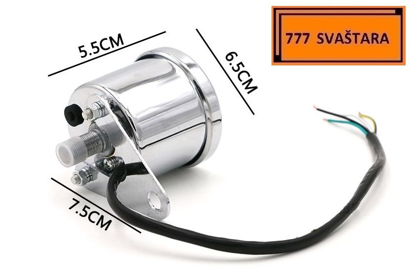 Univerzalni Brzinomjer Za Motor Kilometar Sat Led Svjetlo V M