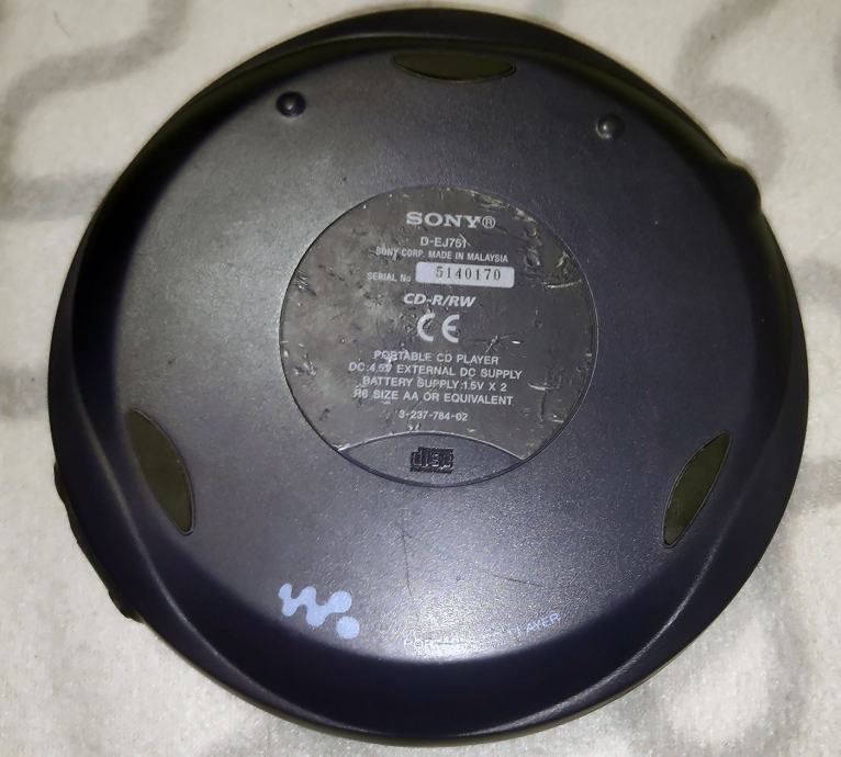 Cd Player Discman SONY D EJ751 EJ751