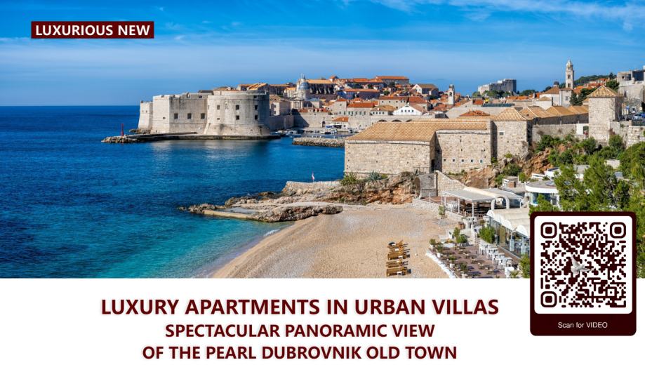 LUKSUZNI STANOVI PANORAMSKI POGLED NA POVIJESNI DUBROVNIK I MORE