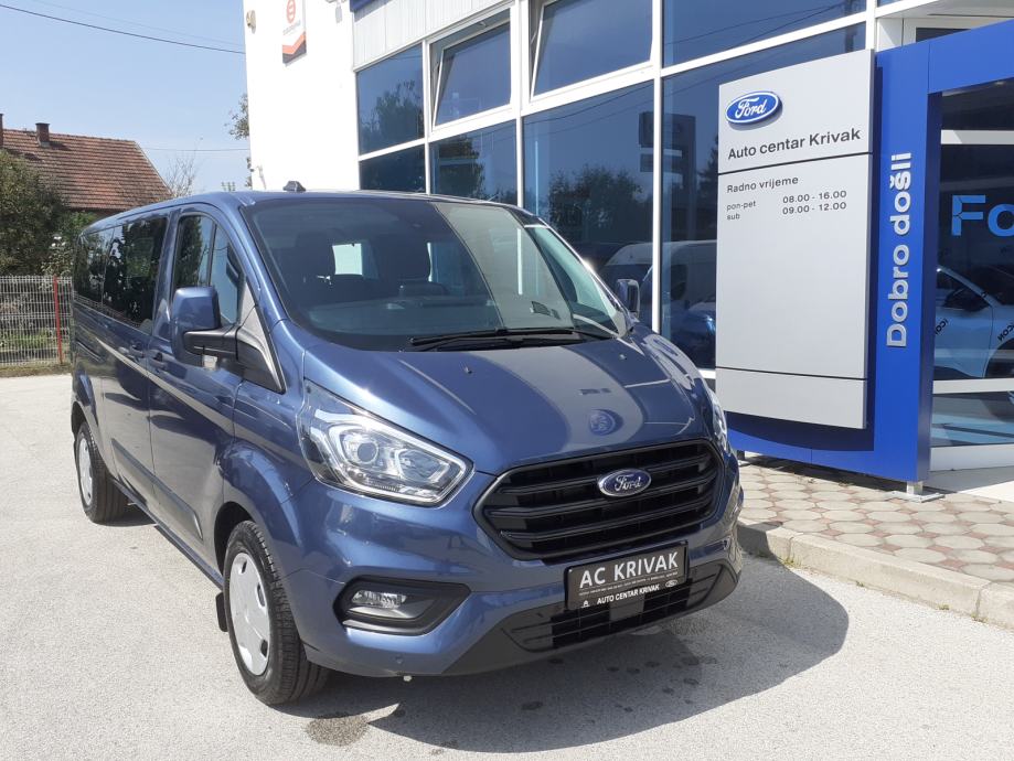 NOVI FORD TRANSIT CUSTOM KOMBI M1 320 LWB 130 KS TREND 9 SJEDALA 2023