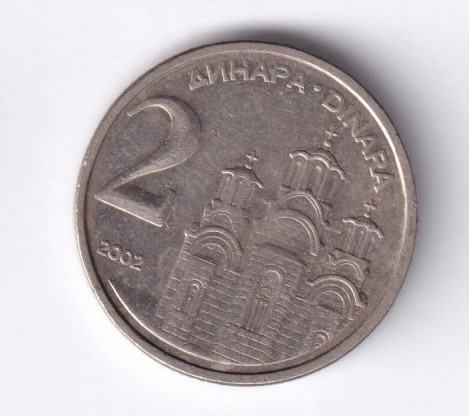 207 SRBIJA 2 DINARA 2002