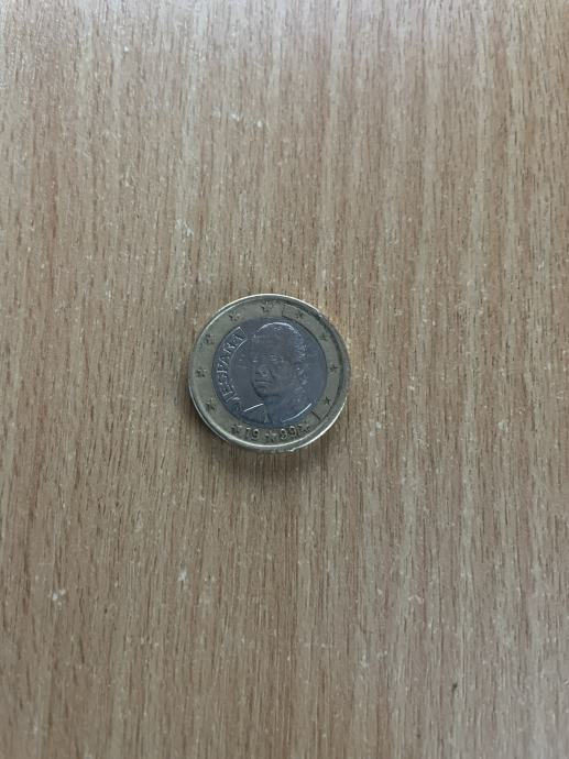 Kovanica 1 euro Juan Carlos I Španjolska 1999