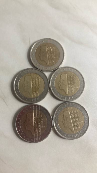 Kovanica 2 EUR Kraljica Beatrix 2001 God