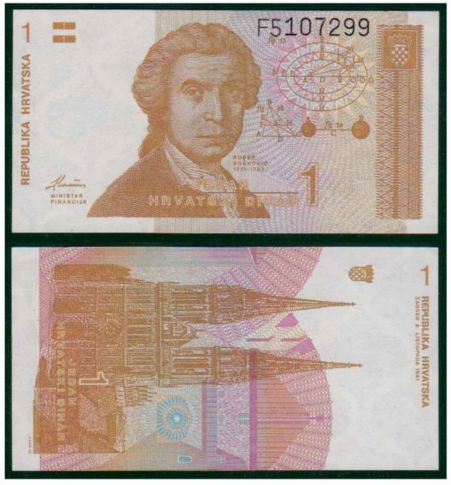 Hrvatska Croatia Hrd Hrvatski Dinar Unc