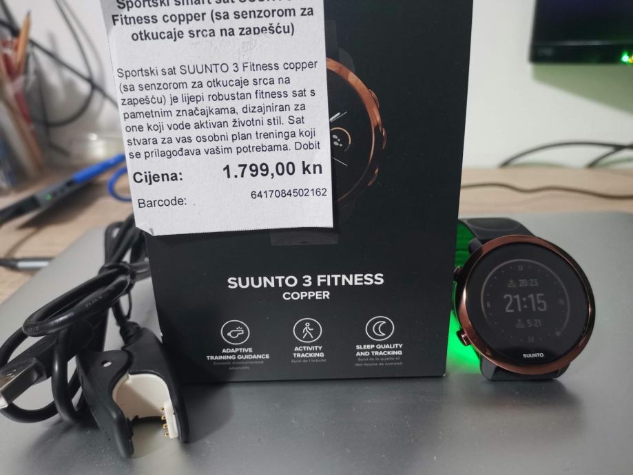 Sportski Smart Sat SUUNTO 3 Fitness Sa Senzorom Za Otkucaje