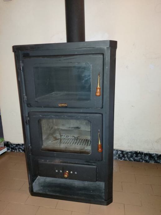 Peć na drva kamin s pećnicom PRITY FG 14 kW