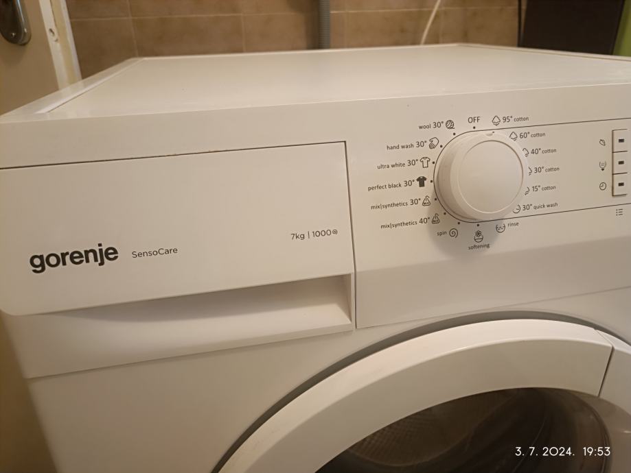 Gorenje Perilica Rublja 7kg 1000 Senso Care