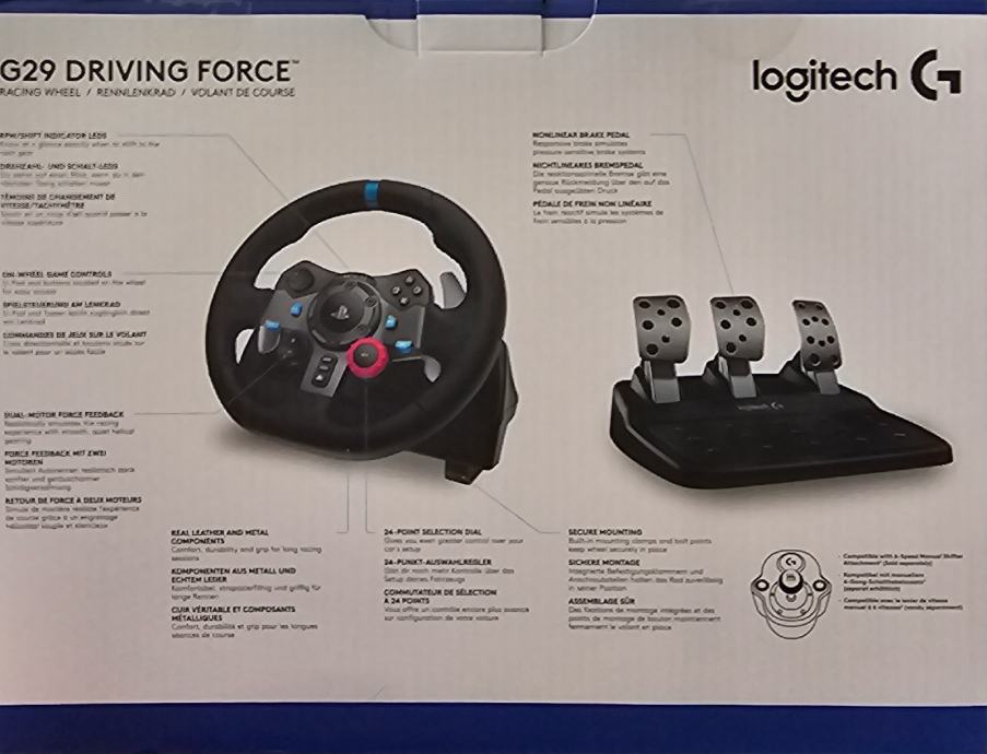 NOV NEOTVOREN Logitech G29 volan za PS 3 4 5 sa slušalicama