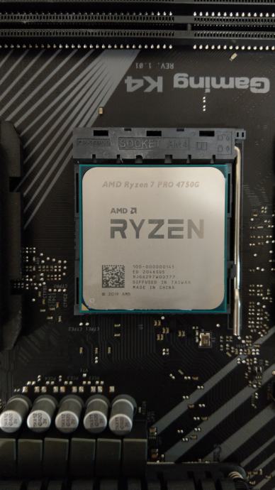 AMD Ryzen 7 PRO 4750G Asrock MBO AMD Cooler