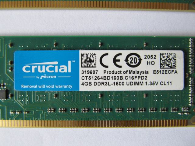 Ddr Crucial X Gb Ddr L Cl Udimm V Ct Bd B