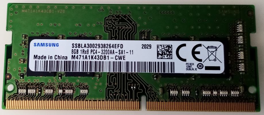 So Dimm Gb Ddr Mhz Samsung M A K Db Cwe