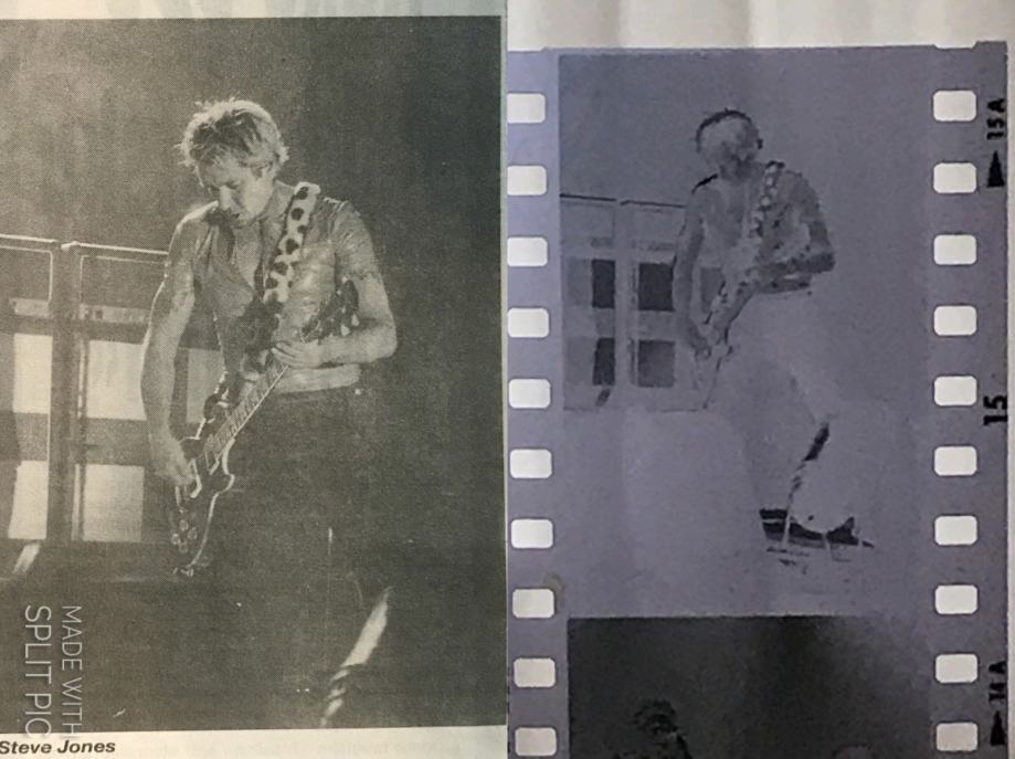 Negativ S Fotkama Iz 1 Reda S Koncerta Sex Pistols 9 7 1996 Ljubljana