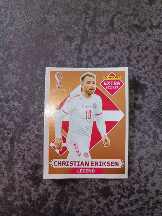 Extra Sticker Panini Bronze Christian Eriksen