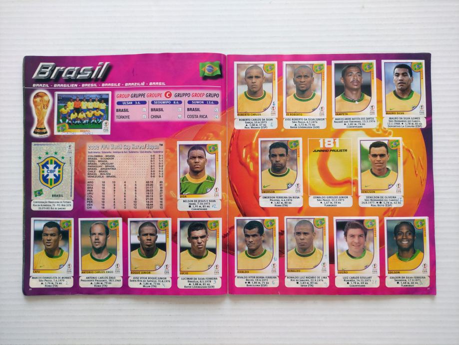 Panini Korea Japan 2002 Album sa 355 sličica nog