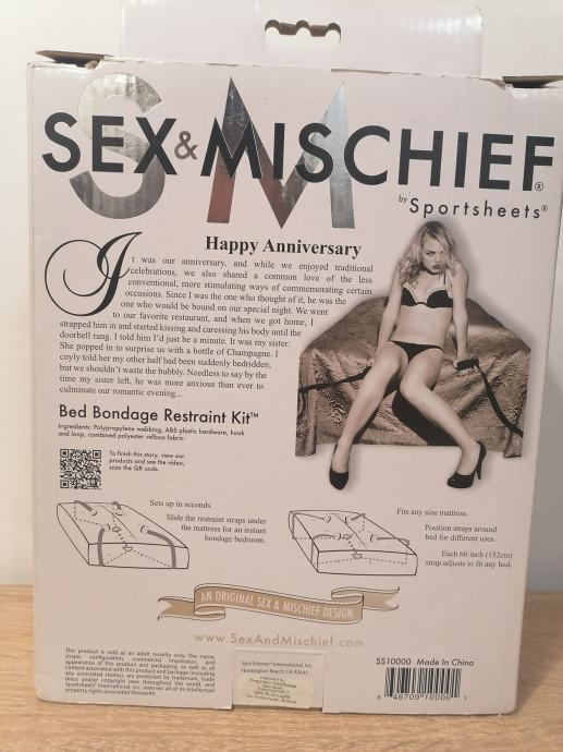 Sex Mischief Bed Bondage Restrain Kit