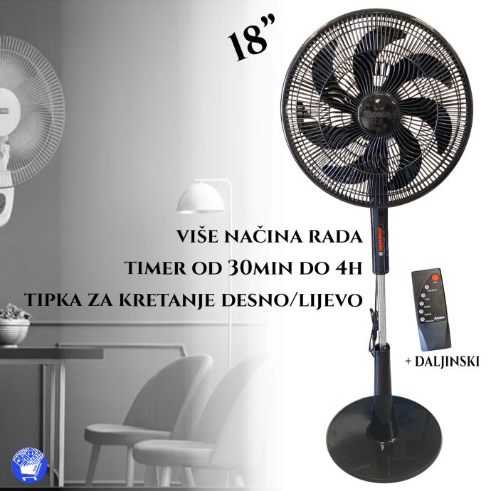 VENTILATOR 18 Premiun Sa Daljinskim