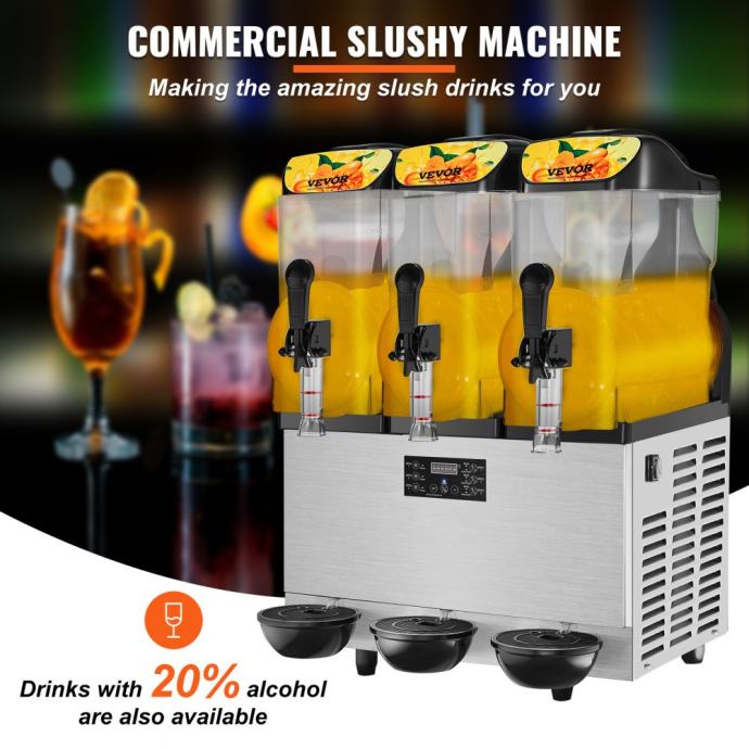 Slush Aparat Za Granitu Slushy Ledeno Pice 36L 1100W