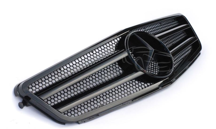 Mercedes Benz C Klasa W204 S204 C204 Maska Grill C63 AMG Crna Gloss