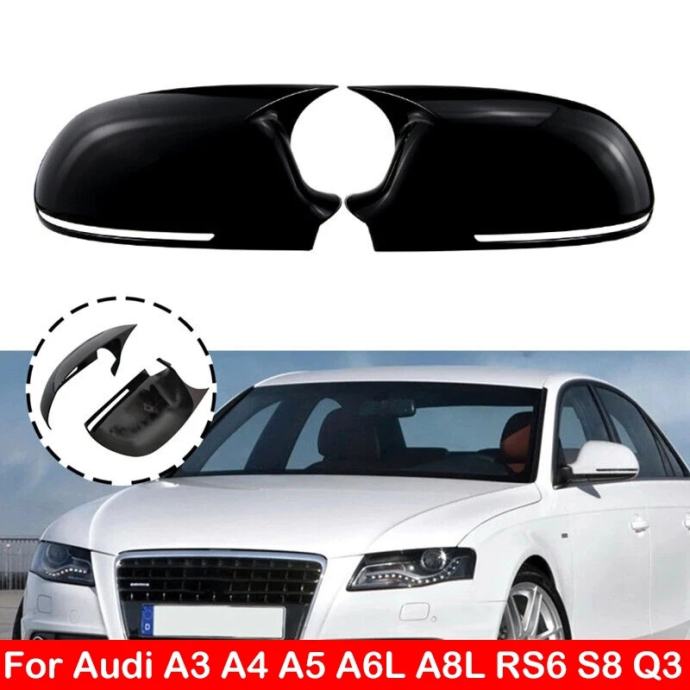 Poklopci Retrovizora PIANO BLACK AUDI A3 A4 A6 A8