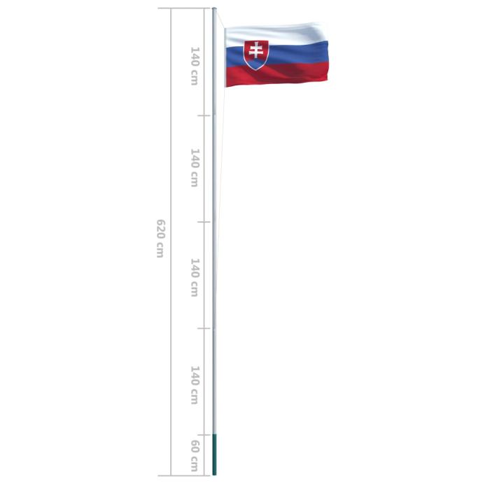 Slova Ka Zastava S Aluminijskim Stupom M Novo