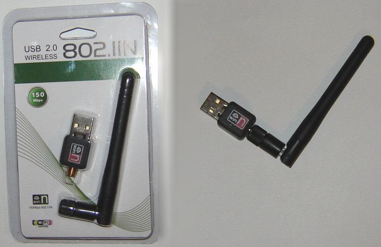 Wireless USB LAN Adapter Ralink 7601 802 11b N G WiFi 2dBi Antenna 150