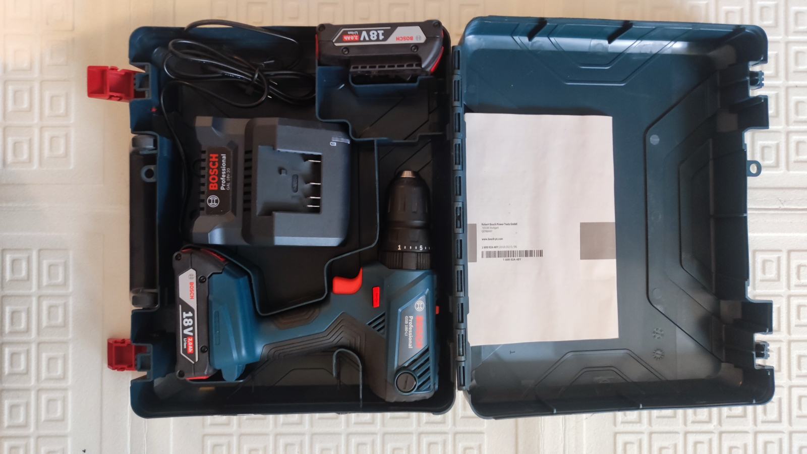 Bosch Aku Udarna Bušilica GSB 180 Li Li ion 2x18V 2 0Ah